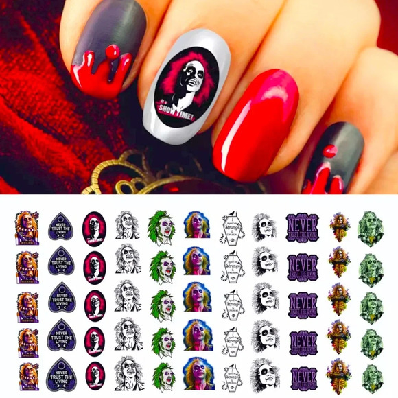 Other - 💌BO/GO$6 Beetlejuice Halloween water Transfer Nail Decals (set 2)